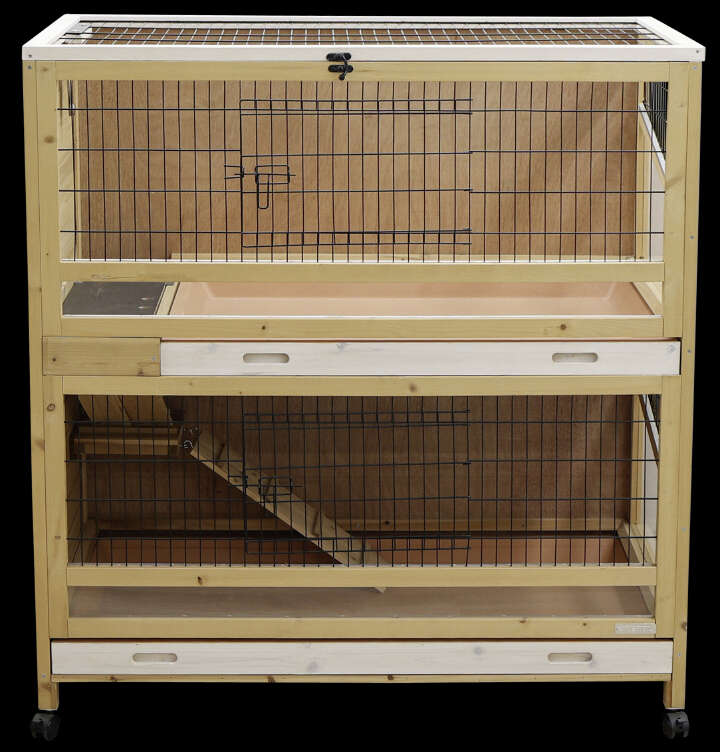 KERBL Kleintierkäfig Indoor Deluxe Doppelstöckig